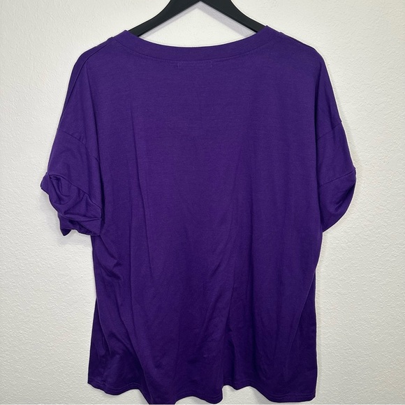 Miholl Purple Short Sleeve Tee – Size XL - Picture 4 of 4